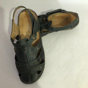 Reiker Womens Sandals Leather Dk Green Size 36/5.5